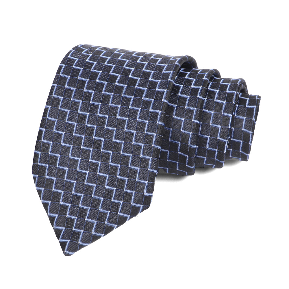 Corbata de hombre 8cm para hombre, bordado jacquard de alta calidad para hombre, corbata de negocios, corbata de seda de poliéster, fábrica al por mayor
