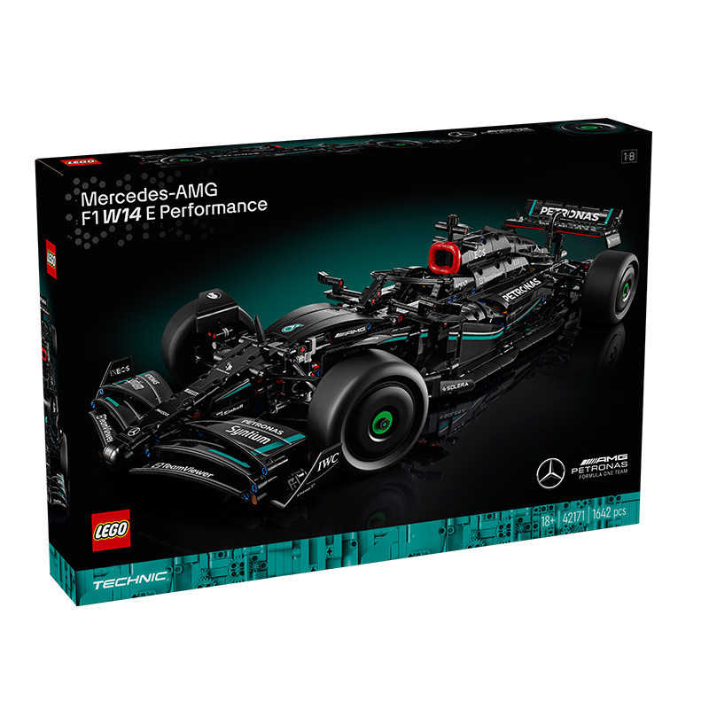 LEGO LEGO mechanical series 42171 Mercedes AMG F1 W14 men and women assembled building blocks toy gift