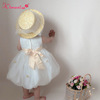 Trend fashionable children's elegant school dress sleevless, skirt, Korean style, tutu skirt