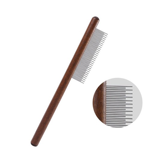 Pet Comb, Cat & Dog De Flea Comb, Real Wood Floating Hair Comb, Pet Grooming, Hair Cleaning & Removal