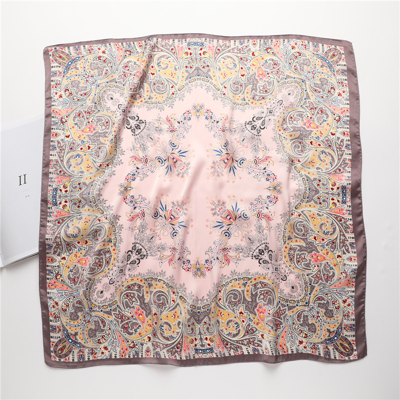Women's Casual Cashew Nuts Polyester Printing Silk Scarf display picture 6