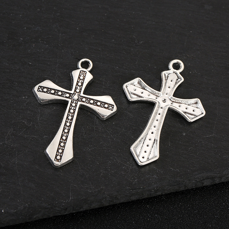 6g Weight Pendant Jewelry Making Type DIY Jewelry Accessories Classification 1 Piece Quantity Alloy Material Cross Pattern Plating Design Simple Style, Classic Style Style 1 Piece Alloy Cross Pendant 6