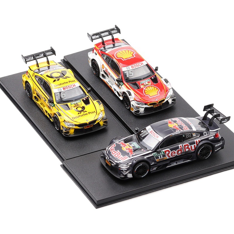 Marke modelo de coche de aleación 1:43 BMW M4 versión de pista coche deportivo deslizante luz silenciosa modelo de coche de juguete caja de polvo