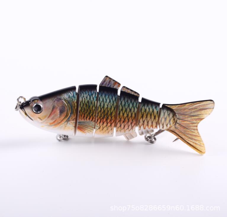 Venta caliente transfronteriza 10CM 20G estilo explosivo de varias secciones cebo sumergido simulación Luya cebo falso