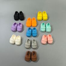 17厘米labubu拉布布10cm棉花娃娃可站立换装仿皮鞋高跟商务休闲鞋