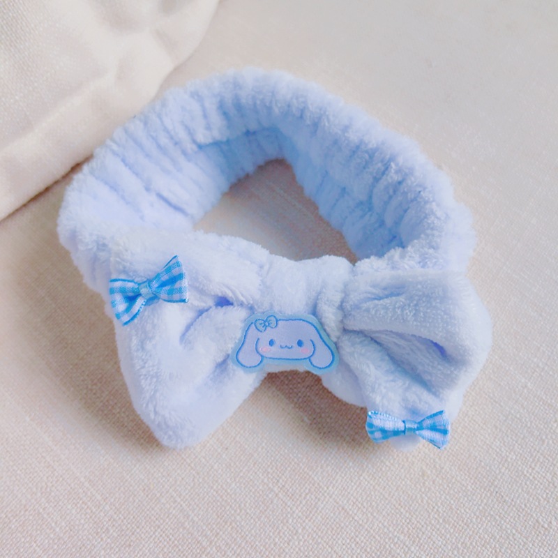 Inswind nuevo bordado dibujos animados lavado facial correa de pelo Sanliou Yugui perros niñas aplicar máscara de pelo correa de pelo