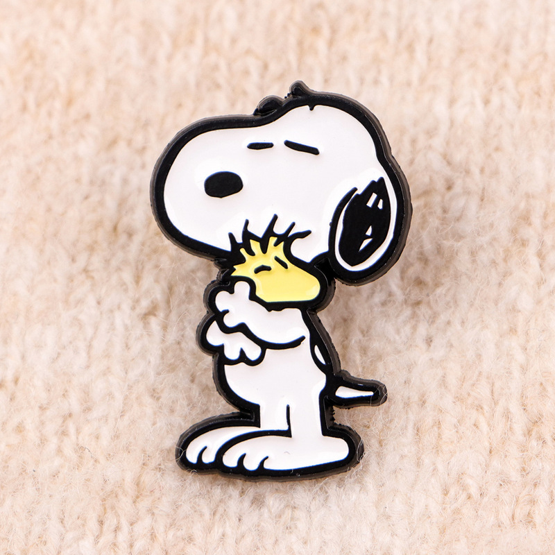 かわいい犬ブローチ漫画金属バッジクリエイティブバッグ衣類アクセサリー勲章衣類ブローチ英語アクセサリー|undefined