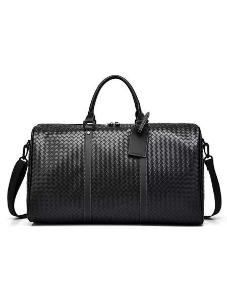 Cross-Border Luggage Bag Pu Plaid Travel Bag Satchel Maternity Storage Waterproof Leisure Travel Large Capacity Travel Bag