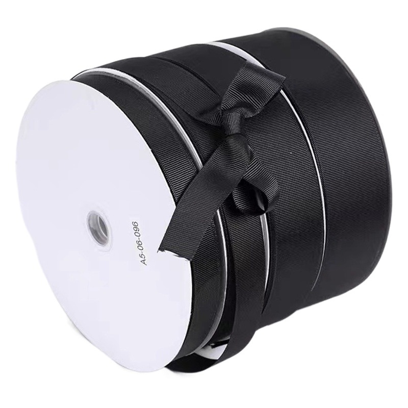 Cinta de poliéster a rayas horizontales en stock para embalaje de regalos, accesorios de ropa, cinta acanalada, lazo para el pelo DIY, cinta de 4 cm al por mayor.