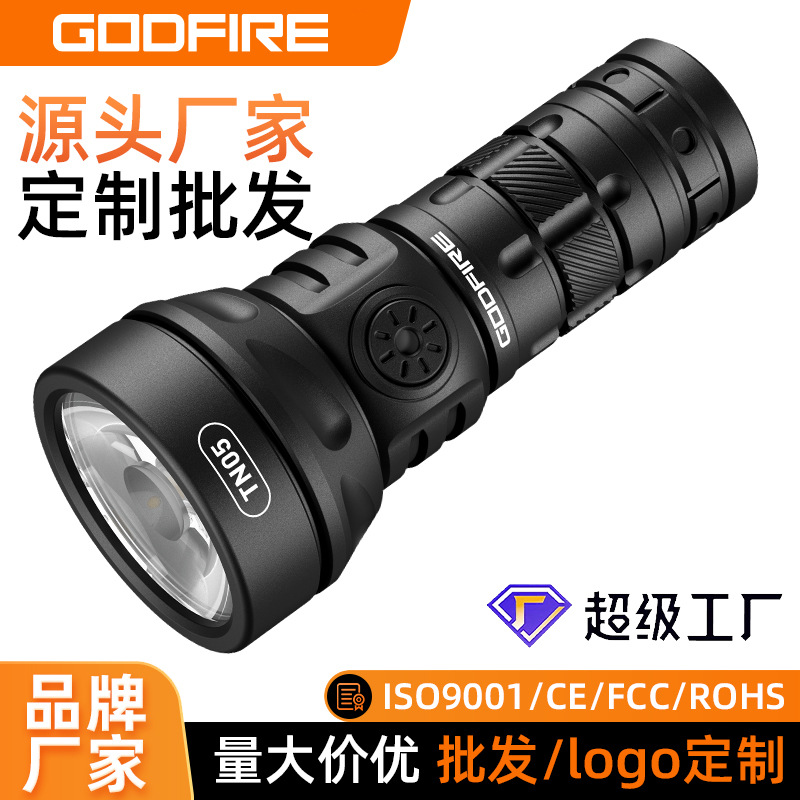 GODFIRE TN05 serie antorcha impermeable al aire libre led carga de emergencia portátil multifunción