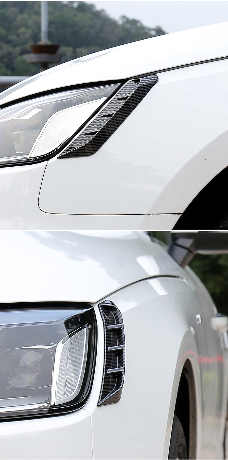 SuitAbLe for 17-2023 Audi A4L Modified RS4 AppeArAnce HeAdLight LAmp Eyebrow ReAr TAiL Light BLAck WArrior Surround