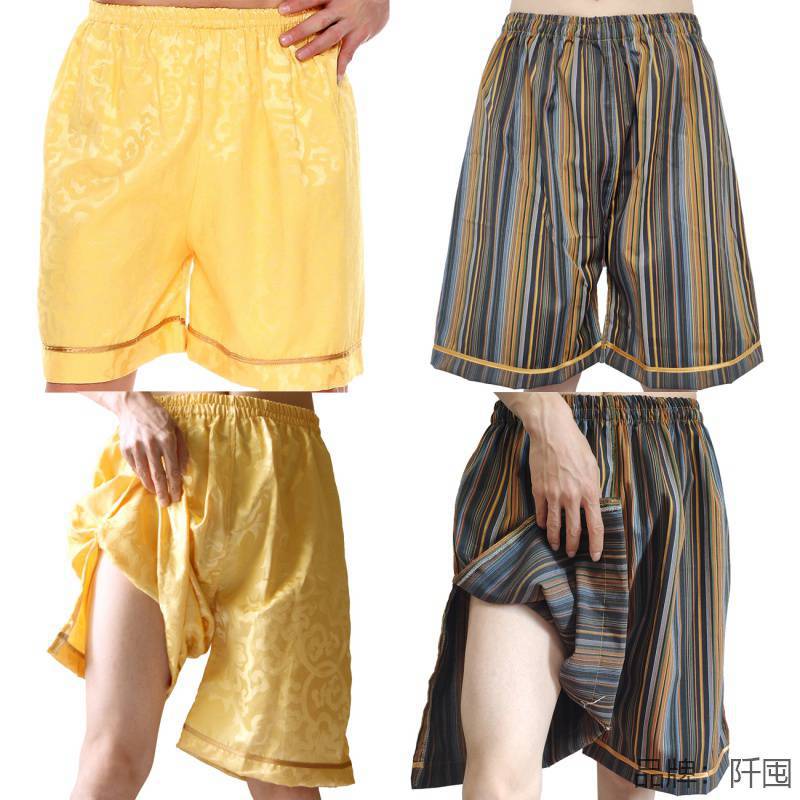 裤子裤衩浴裤洗浴裤短裤按摩足浴汗男女 开叉浴裤桑拿 蒸服 足疗