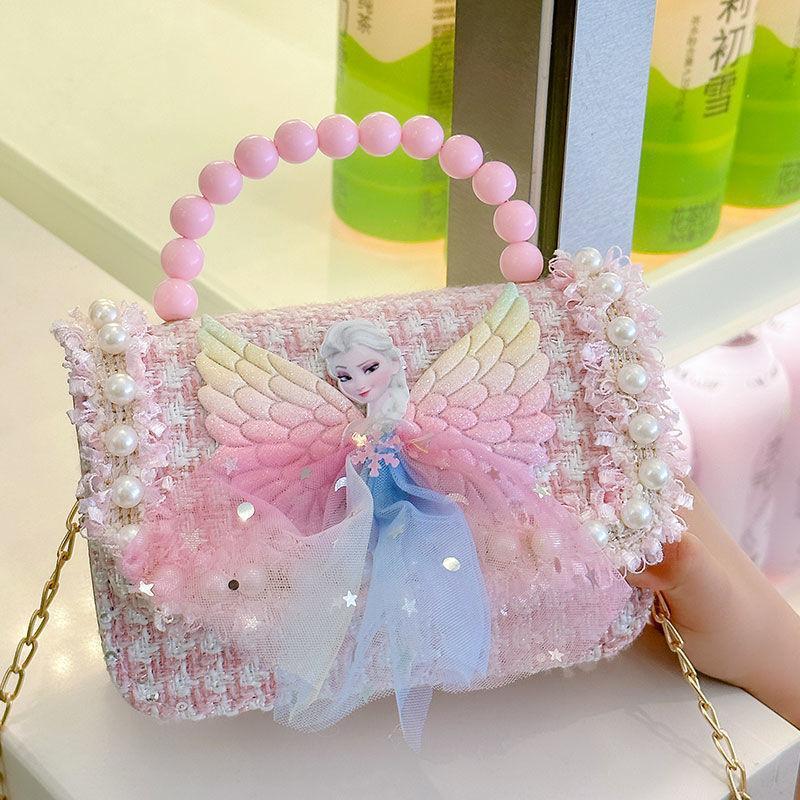 Nueva niñas princesa Aisha bolsos, bolsos de hombro de moda lindos bolsos de decoración de bebés de dibujos animados
