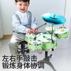 俏娃儿童架子鼓玩具初学者敲打鼓男孩生日礼物3周岁宝宝2圣诞礼品