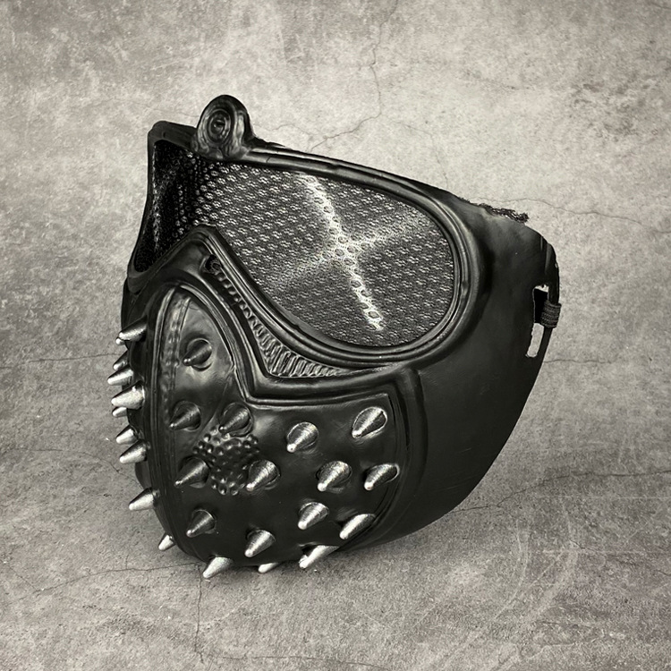Halloween Watch game surrounding watchdog mask cos wrench mask pvc Halloween performance punk props mask_voghion.com