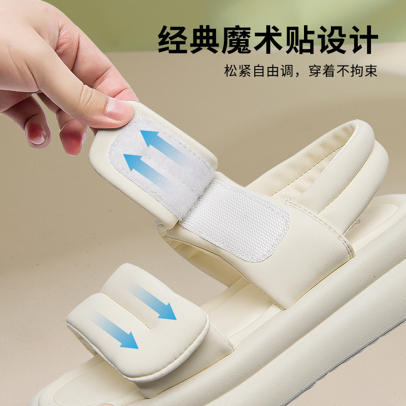 Sandalias anticuas para mujeres 2026 nuevo outerwear de verano deportivo con sola gruesa con falda velcro sandalias romanas