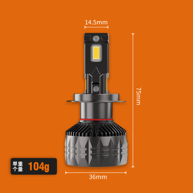 faro de automóvil led h7h4h1H11 con lente T3 faro de automóvil super brillante concentrador de luz alta y baja bombilla de luz alta