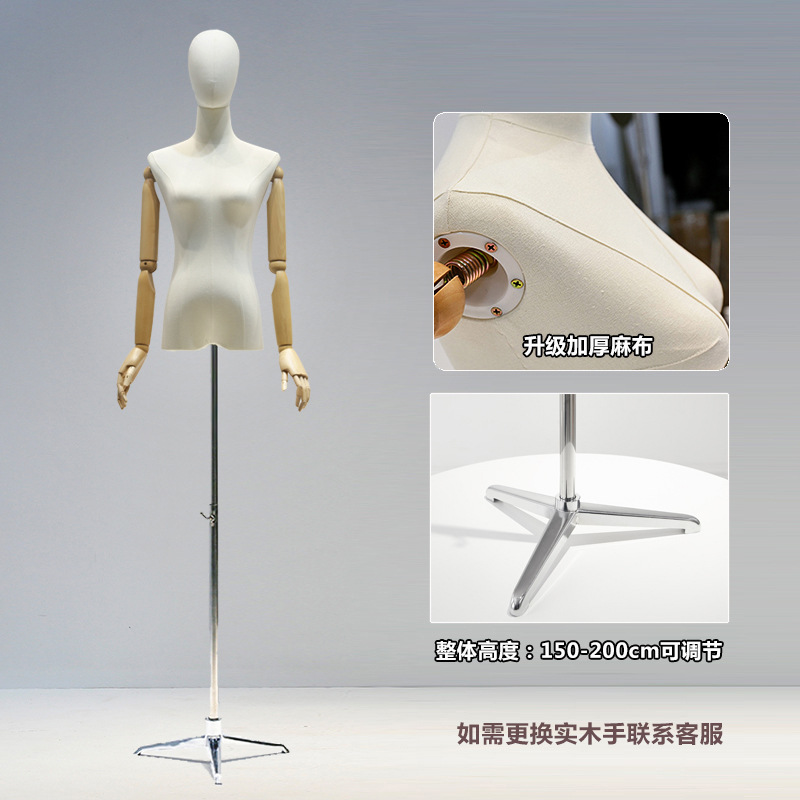 Molde de cabeza de triángulo de hierro plateado de mano de madera de lino grueso