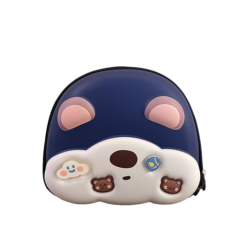 Mochila escolar para niños de jardín de infantes, caricatura lindo oso, mochila para niños y niñas, mochila para niños con cáscara de huevo.