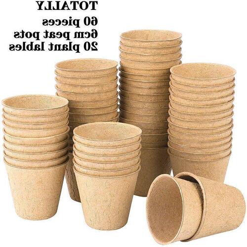 Seedling Pot Paper Pulp Cup Garden Biodegradable Bowl Plant Germination Planting Tools Amazon AliExpress