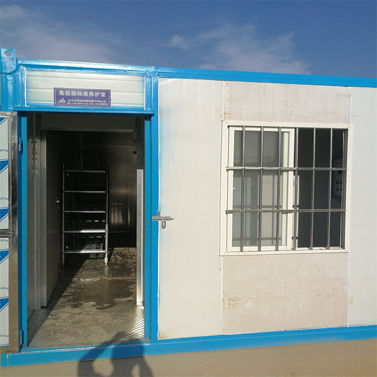 Control de sala de mantenimiento estándar de hormigón, control de temperatura, equipo húmedo, depósito de sala de mantenimiento estándar móvil de contenedores