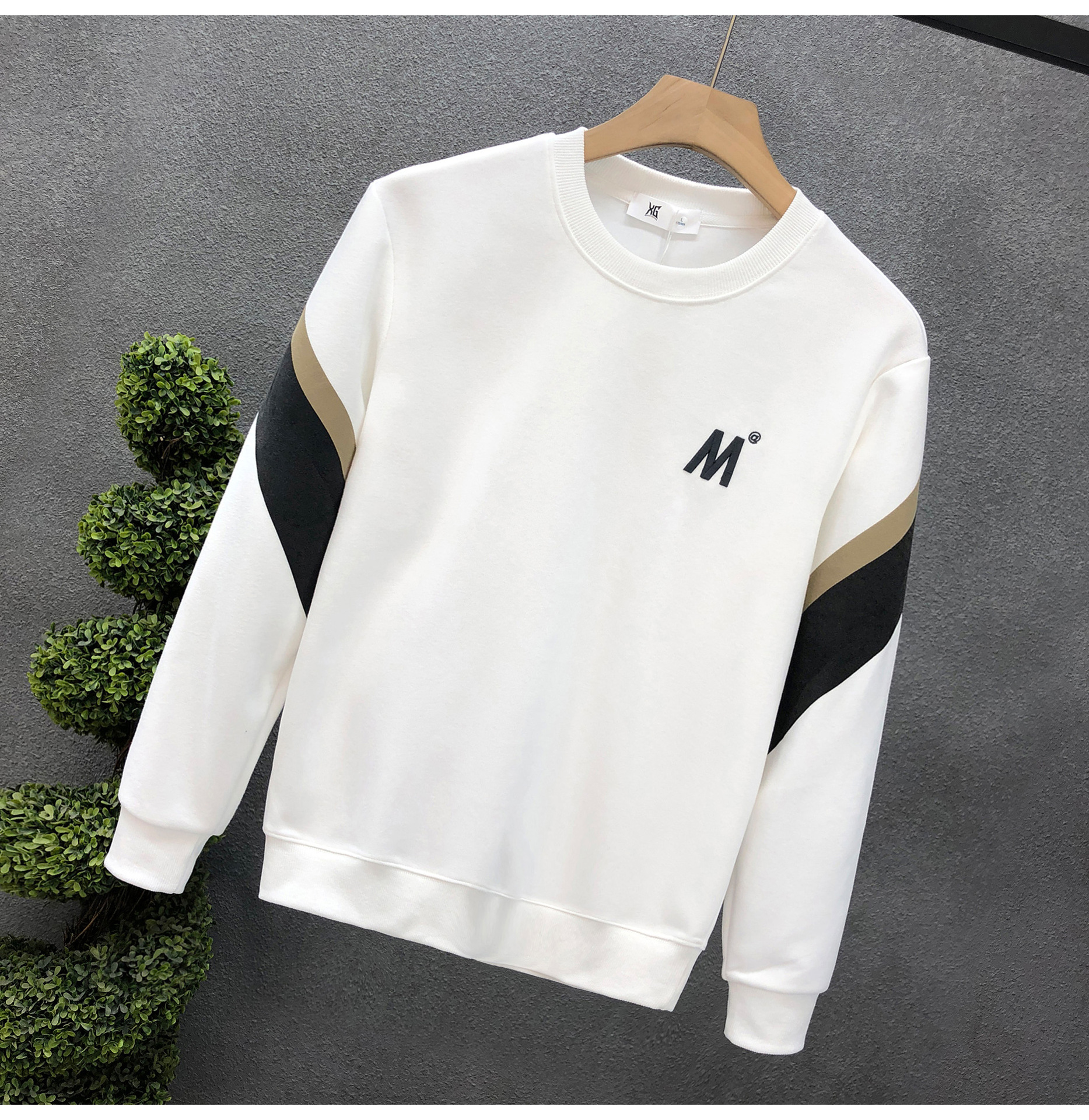 Popular Style Combination Embroidery Sweater Fashion Brand Spring and Top 2023 Autumn New Men's Inner Layer Long Sleeve_voghion.com