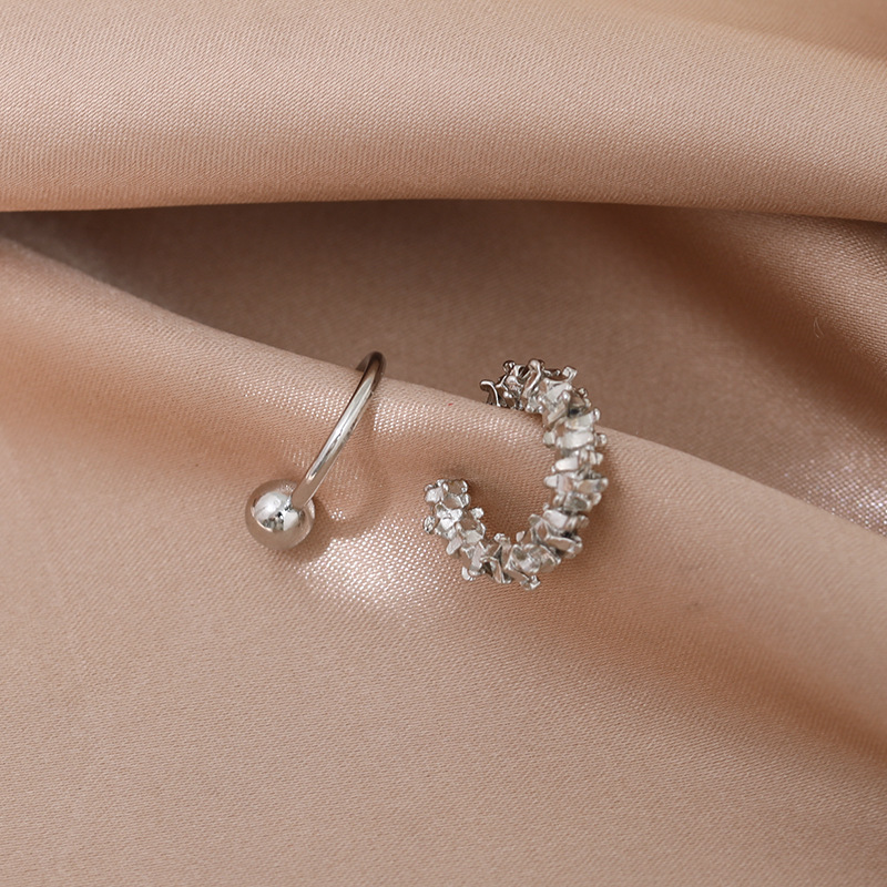 Metal Material Wholesale Jewelry Simple Style C Shape Metal No Inlaid Plating Earrings