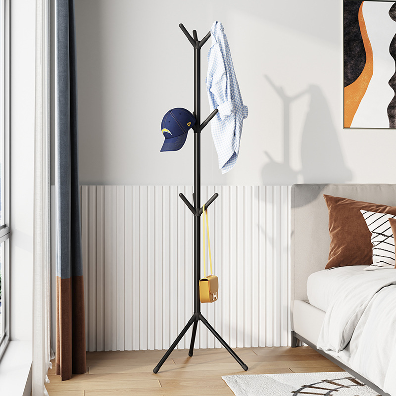 Bedroom three-legged hanger multi-layer floor hanger minimalist tree branch drying rack clothing hat storage rack wholesale