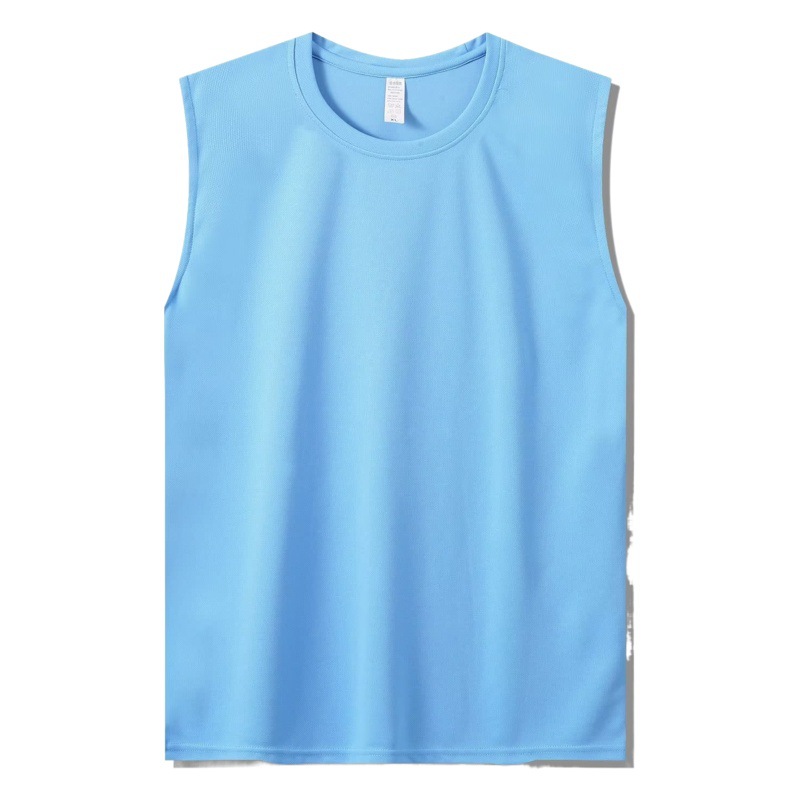 Quick-drying Fitness Printing Vest Men's Moisture-absorbing Quick-drying Breathable Summer Sleeveless Waistcoat T-shirt Training Sports Top Print