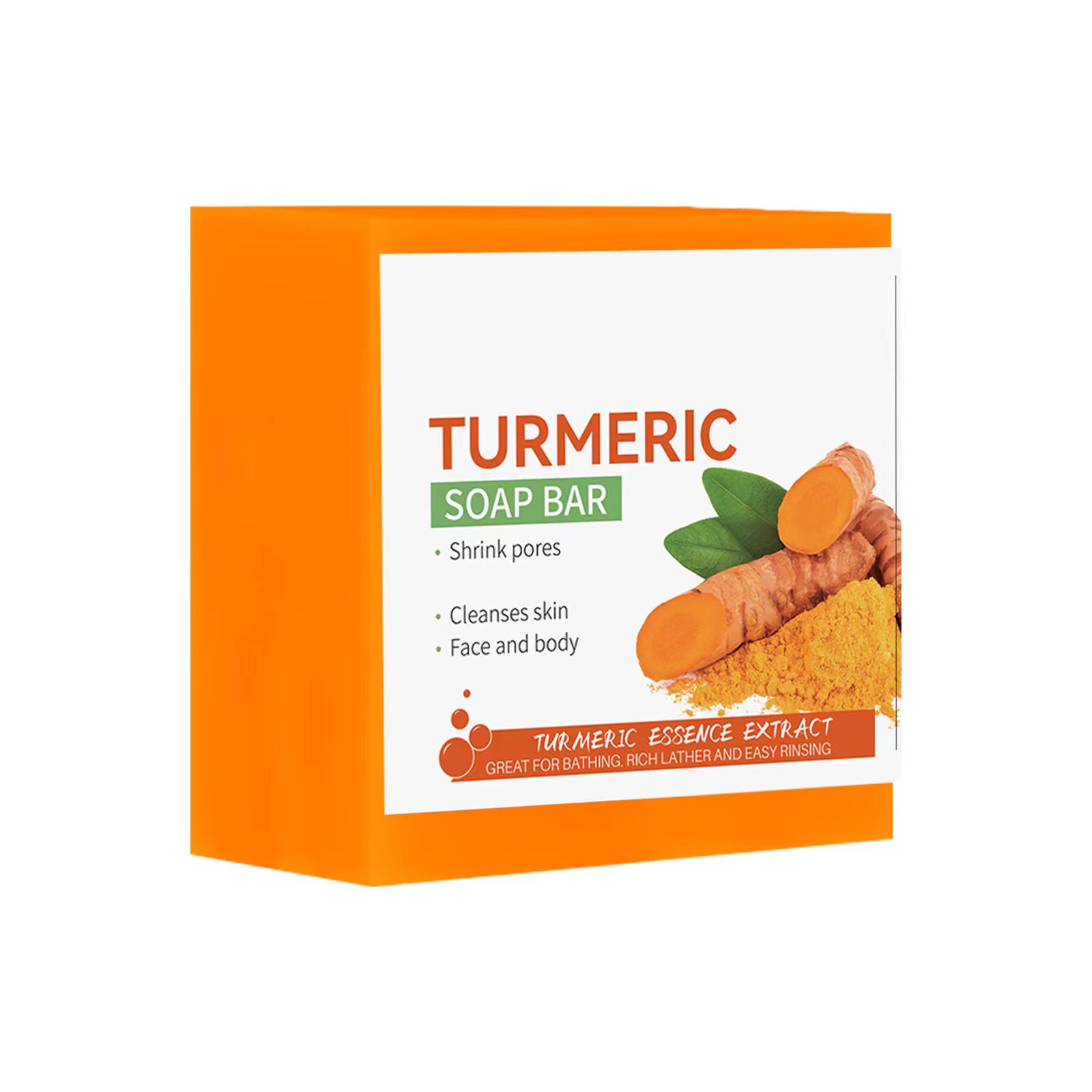 跨境外貿Turmeric soap薑黃皂精油皂潔面肥皂薑黃香皂