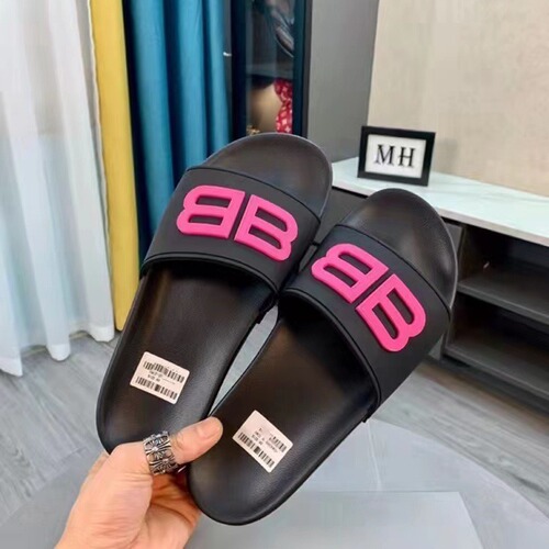 B-Brand Letter Slippers Paris B-Letter Glow-in-the-Dark One-Sided Slippers for Men and Women, Wholesale Couple Slippers for Plus Size