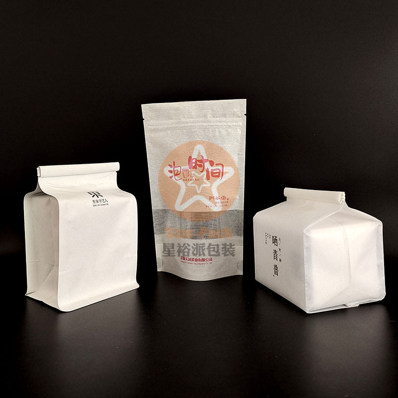 自立自封创意手工云龙棉纸环保茶叶袋