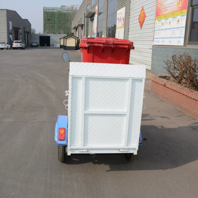 Single-Barrel Garbage Truck with Shed Elektrik zibil maşınları