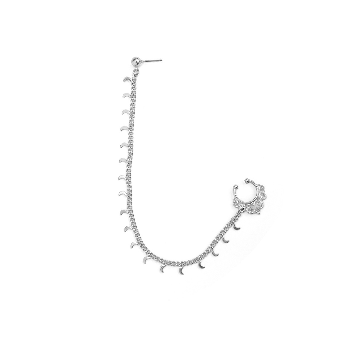 Retro Geometric Star Iron Copper Plating Nose Ring