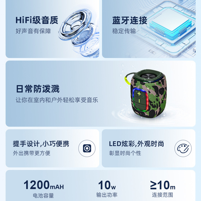 Портативная колонка Kewei Xing HS540 красная