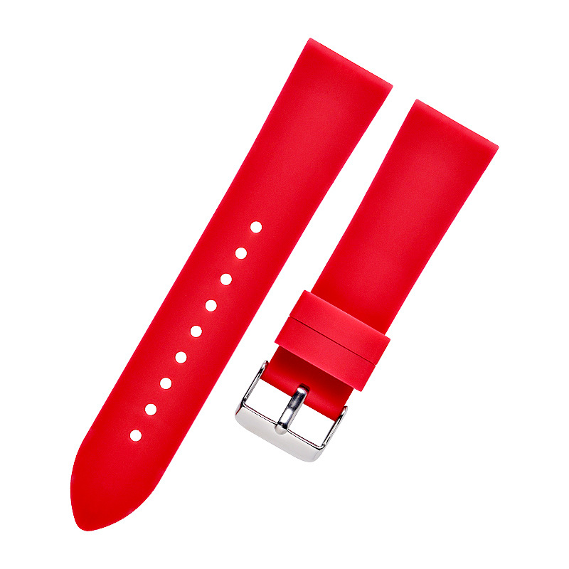 Correa de silicona para reloj inteligente universal Correa de reloj de cabeza plana impermeable deportiva Adecuado para pulsera Xiaomi Correa de muñeca de silicona
