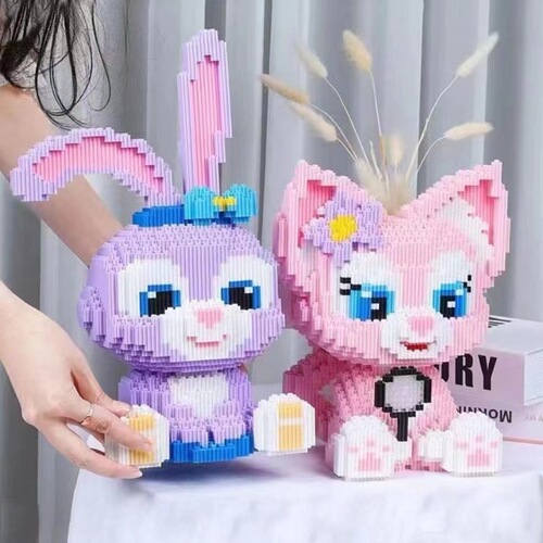 Chao Le Sen assembled small particle toy handcraft rabbit block for boys and girls stall wholesale high difficulty puzzle