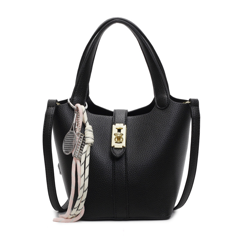 Este año, la popularidad de la bolsa de cubo para mujeres de alta calidad, el nuevo tipo 2025 de moda universal, bolso de transporte, bolso de moda extranjero