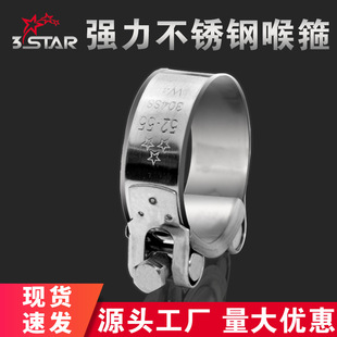 304 Stainless Steel Clamp 201 European Style Strong Hose Clamp Stainless Steel Hose Water Pipe Tightening Hoop Clamp
