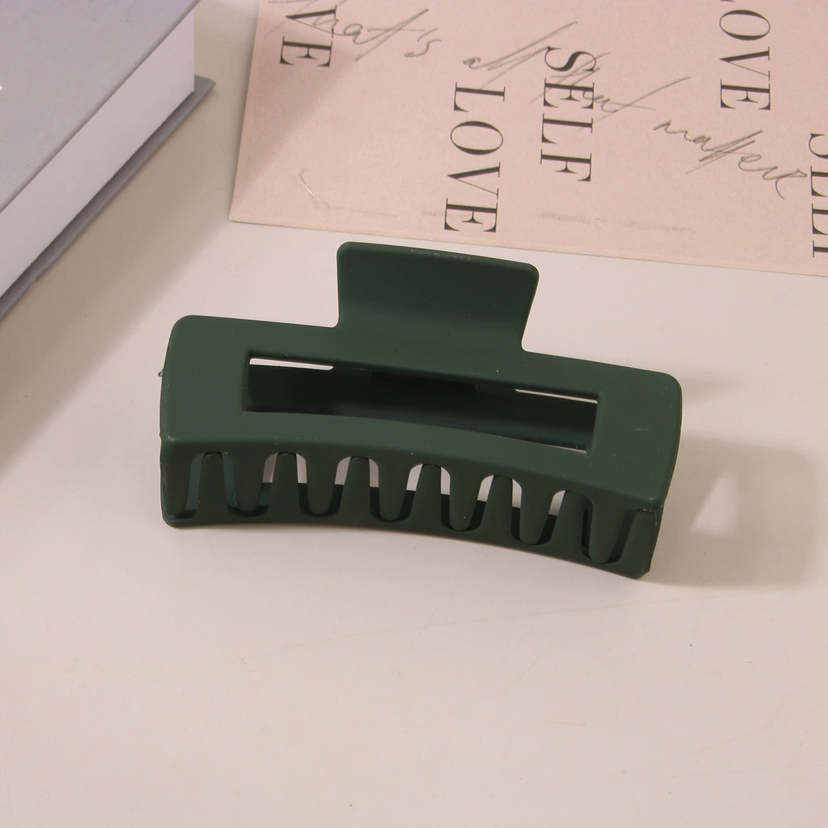 (Cross-border trading), rectangular matte crab pin, big shark, hairgrip, Amazon, simple and elegant design
