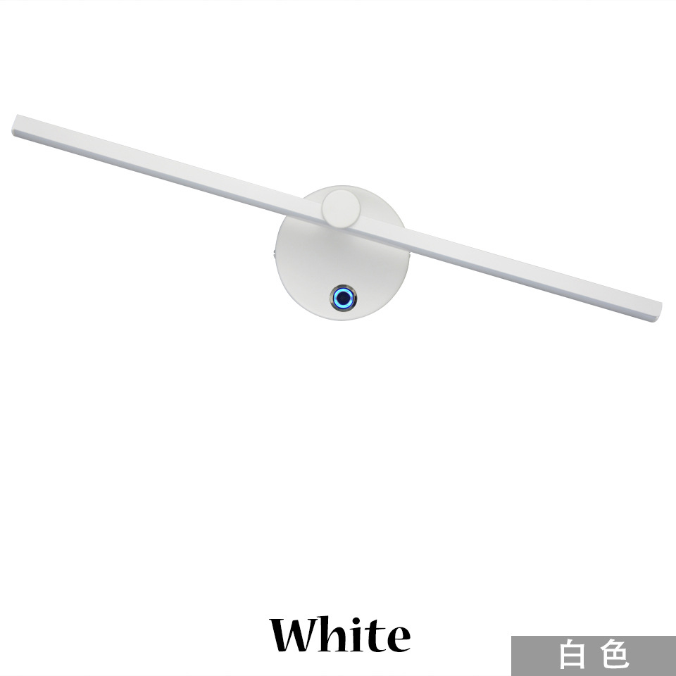 Transfronterizo dedicado moderno simple LED lámpara de pared interior espejo frontal lámpara táctil electrodeless atenuación 300 ° lámpara de pared giratoria