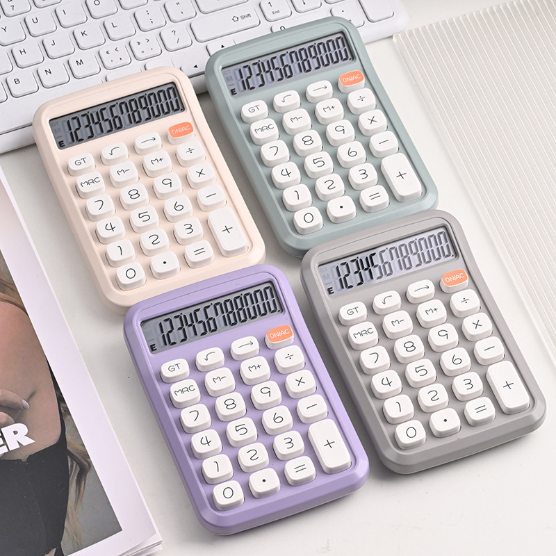 Calculadora de dopamina de 12 dígitos calculadora de pantalla grande computadora teclado mecánico examen de estudiantes suministros de estudio