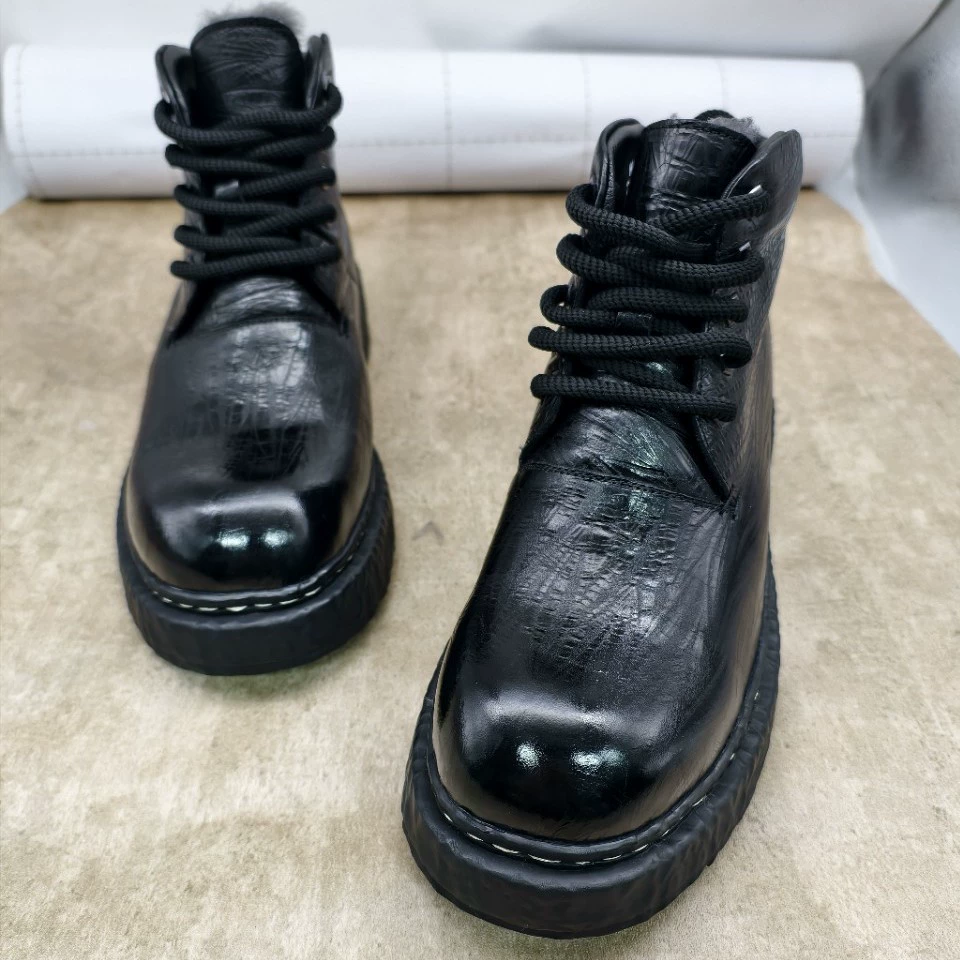 Мужские ботинки Martin, новинка 2024 года, из конской кожи, на толстой подошве, для работы на открытом воздухе, с начесом, стильные, нескользящие, износостойкие, водонепроницаемые.