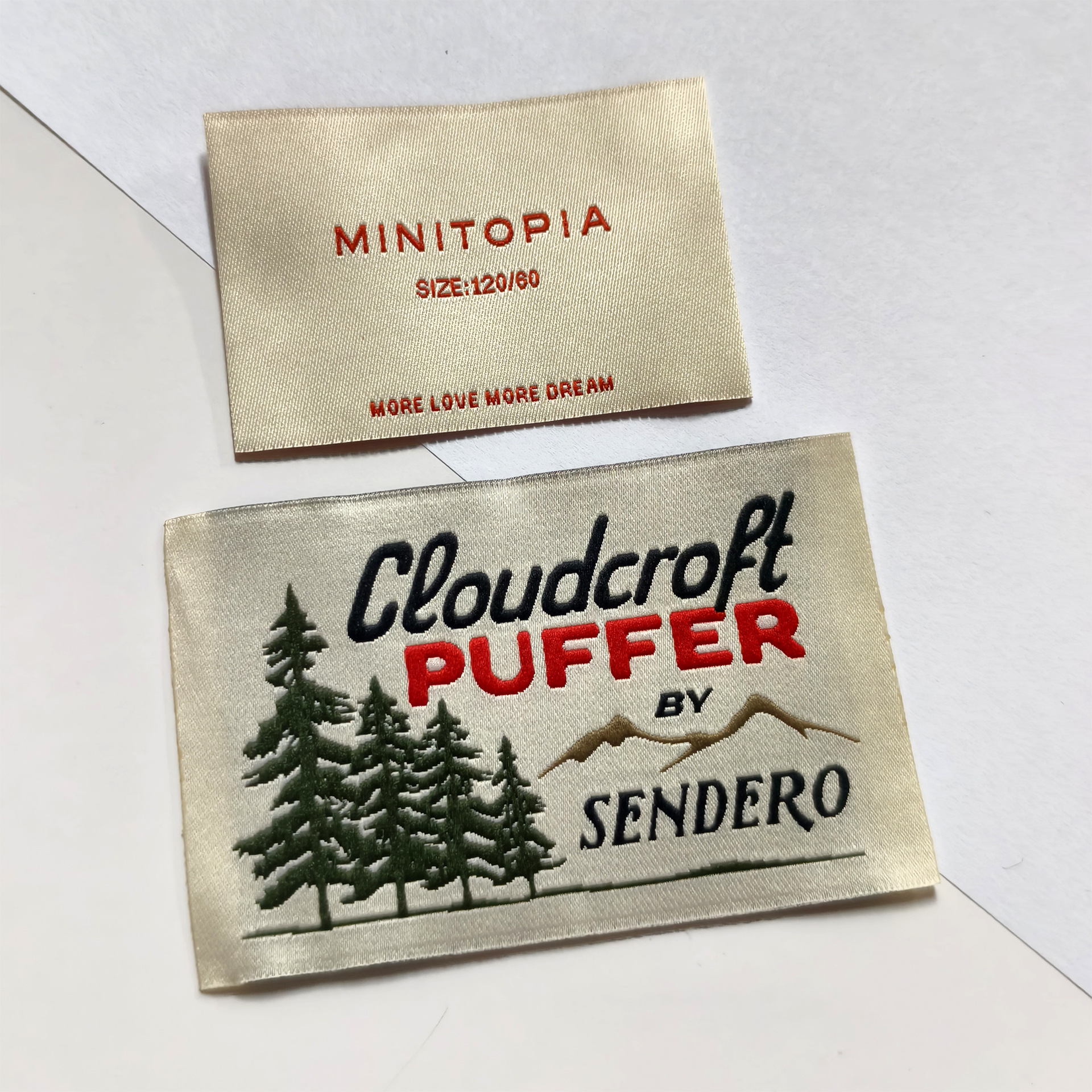 厂家定制直销宽织唛袖标 欧美风商标织唛织标按需生产  价格实惠