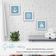 Cross-border new wooden picture frame craft, ocean style wall decoration, home decoration DIY holiday gift