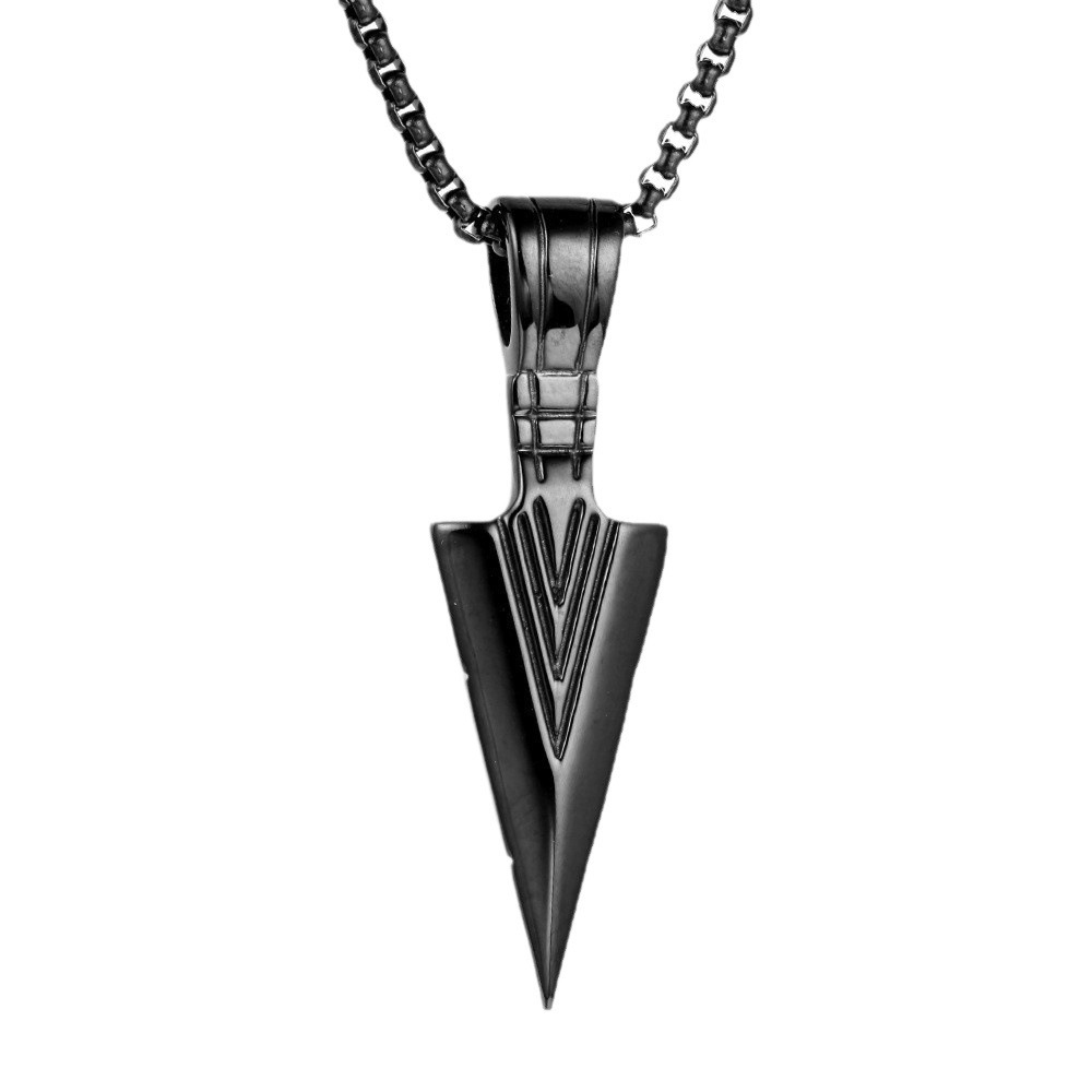 Collana con ciondolo a freccia vintage uomo in lega personalizzata_voghion.com