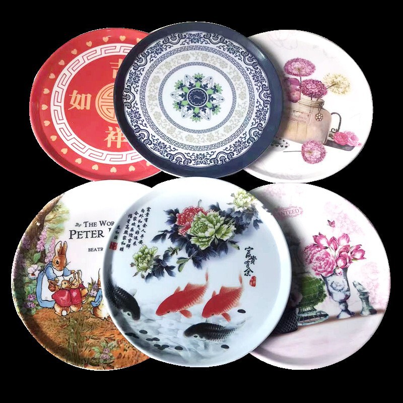 19cm Melamine Imitation Porcelain Heat-Insulating Dining Table Mat for Home Use, Hot Pot Mat, Plate and Bowl Mat, Round Coaster, High-Temperature Resistant Casserole Mat 19cm Melamine Imitation Porcelain Heat-Insulating Dining Table Mat for Home Use, Hot Pot Mat, Plate and Bowl Mat, Round Coaster, High-Temperature Resistant Casserole Mat