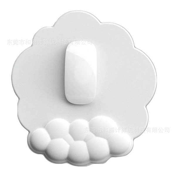 Round clouds white