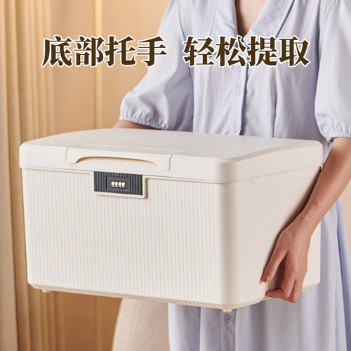 Wholesale lockable storage box for home dormitory valuable item safekeeping box private document storage box with lock storage box
