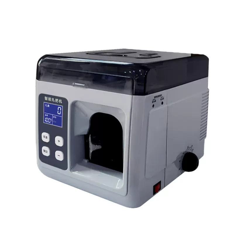 万联扎把机智能捆钞机全自动扎把机电动小型纸带扎把机液晶显示